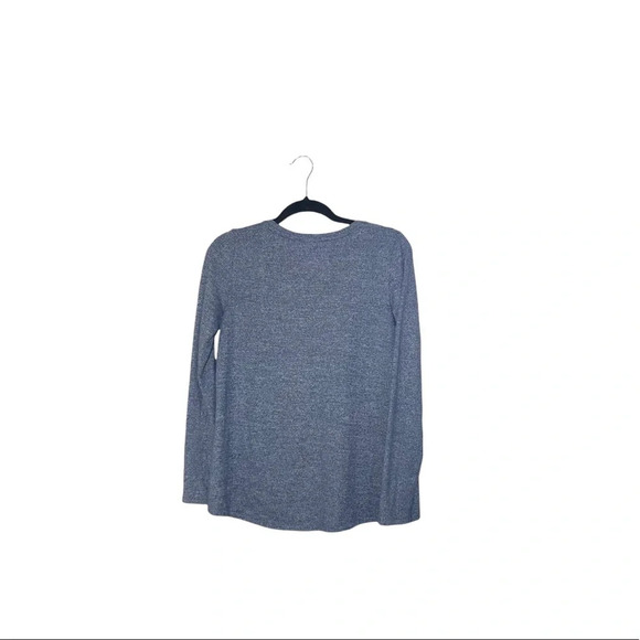 American Eagle Soft & Sexy Plush Blue Heathered V-neck Top Small Women’s - Picture 6 of 11